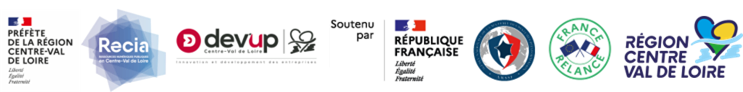 logos Préfecture Région Centre, Recia, Devup, ANSSI, France Relance, Région Centre